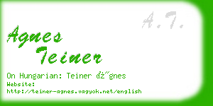 agnes teiner business card